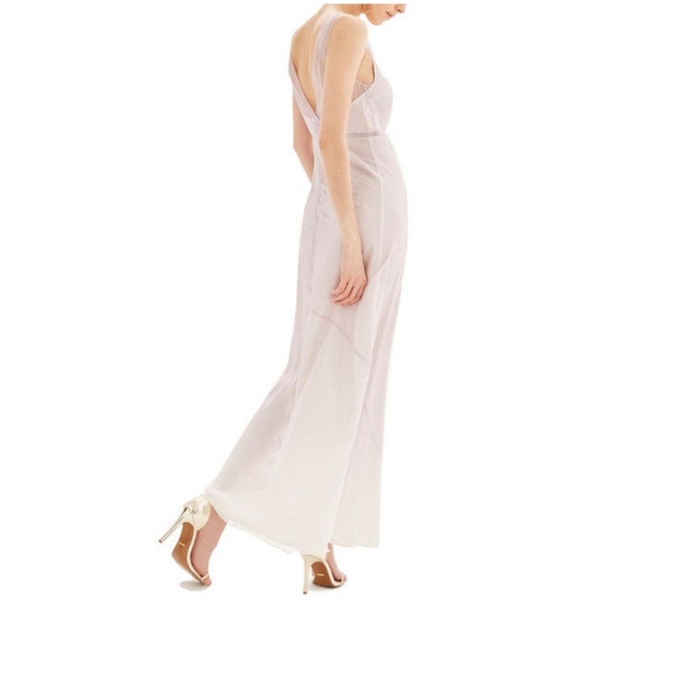 TOPSHOP Bride Column Gown Luxury Pure Silk Dress - Picture 4 of 6